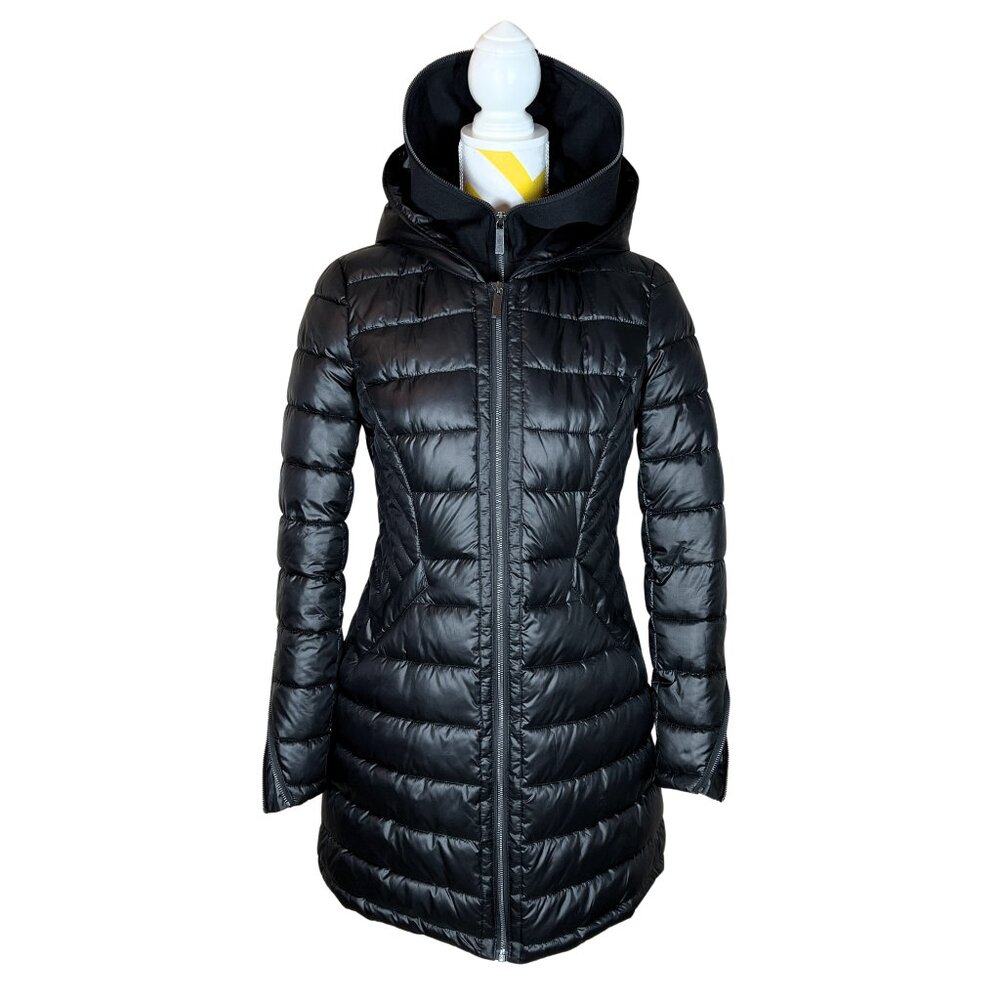 NWOT French Connection Puffer Parka • Size XS • Black